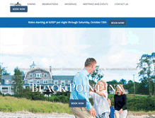 Tablet Screenshot of blackpointinn.com